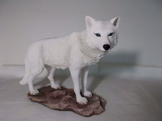 BlueMoon Books Gifts and Collectibles. Arctic Wolf /Majestic Lone White ...