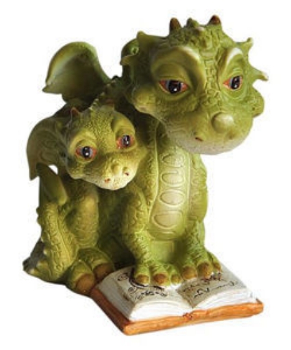Picture of Mama Dragon Reading to Baby