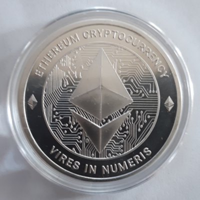 1 oz Ethereum Silver Shield Crypto Series .999 silver 