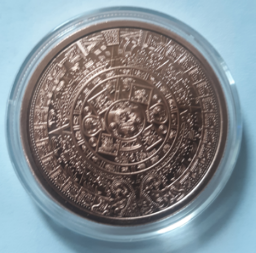 Picture of Aztec Calendar  (1 oz. Copper Round) Coin