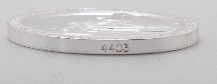 Picture of Apollo 11 One Small Step | 50th Anniversary - July 20, 1969 - July 20, 2019   (1 oz. Silver Proof Round) Coin | (Limited Numbered Edition)