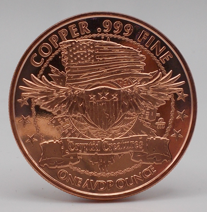 Picture of Abominable Snowman - 1oz Copper Round (Coin)