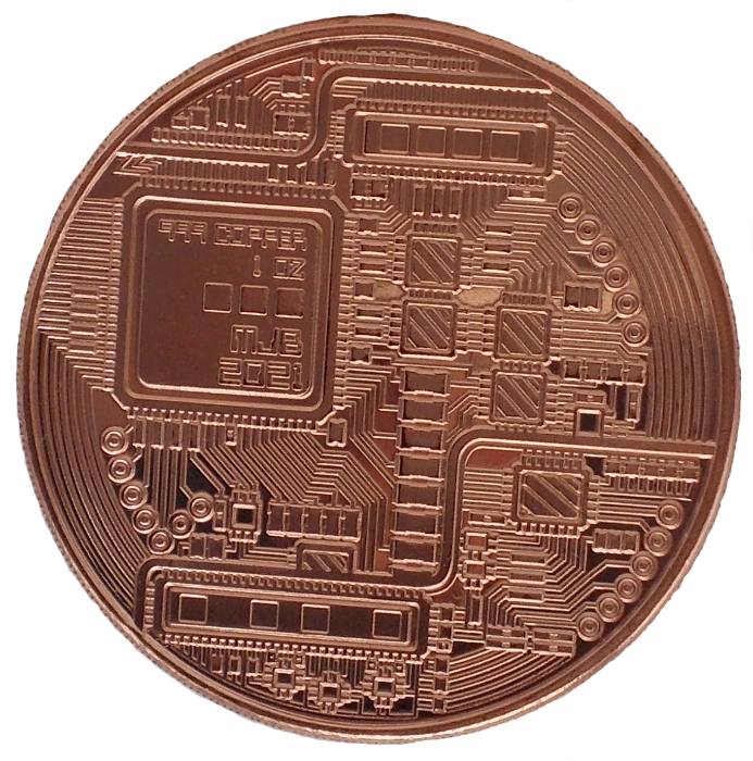 Picture of Ethereum Crypto Commemorative | Blockchain (1 oz Copper Round) Coin