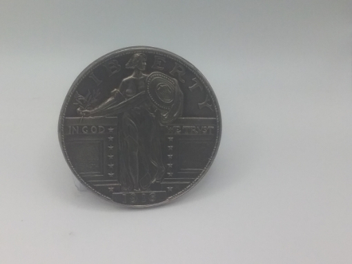 Picture of Standing Liberty Quarter Dollar Belt Buckle