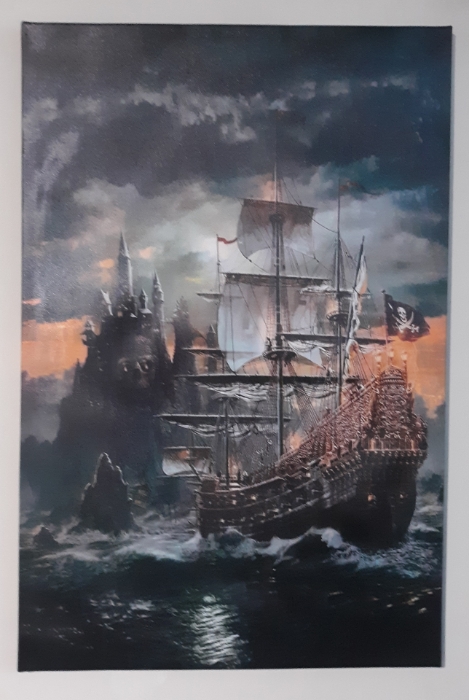 Picture of Pirate Ship with Skull Island