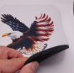 Picture of Eagle  - Large with USA Flag Design on Wings ( Thick Mouse Pad)