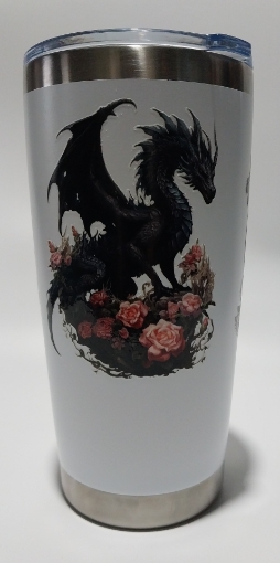 Picture of Dragon Black with Roses
