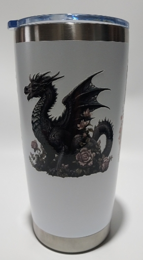 Picture of Dragon Black with Roses