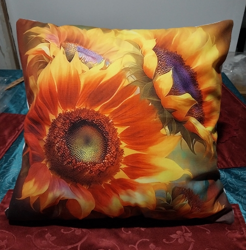 Picture of Sunflower with Multi color background