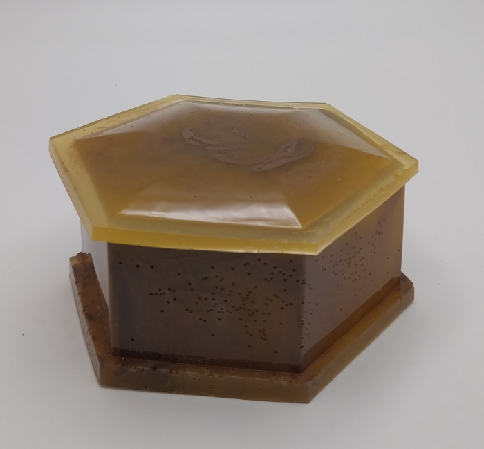 Picture of Hexagon Trinket Box | Brownish Golden