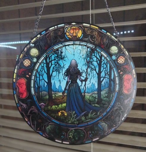 Picture of Lady in the night (Acrylic Sun Catcher)