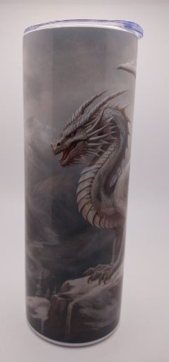 Picture of Ice Dragon on Cliff (20 oz Tumbler)