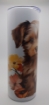 Picture of Yorkie with flowers (20 oz Tumbler)