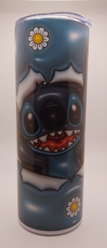 Picture of Stitch Coming out of Wall (20 oz Tumbler)