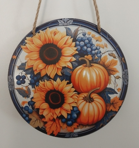 Picture of Pumpkin with Sunflower and Berries