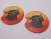 Picture of Grogu using force in Desert - Car Coaster