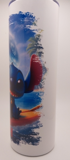 Picture of Lilo and Stitch on Surfboard Tumbler