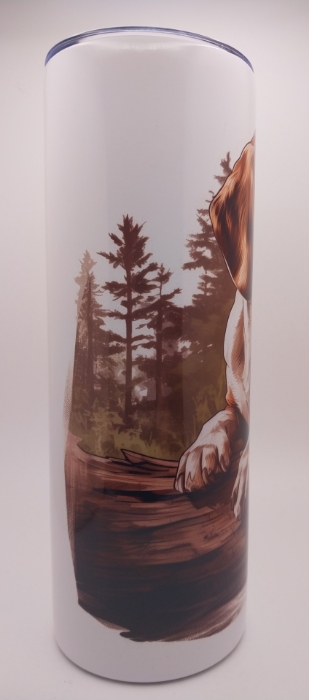 Picture of Beagle on Log Tumbler