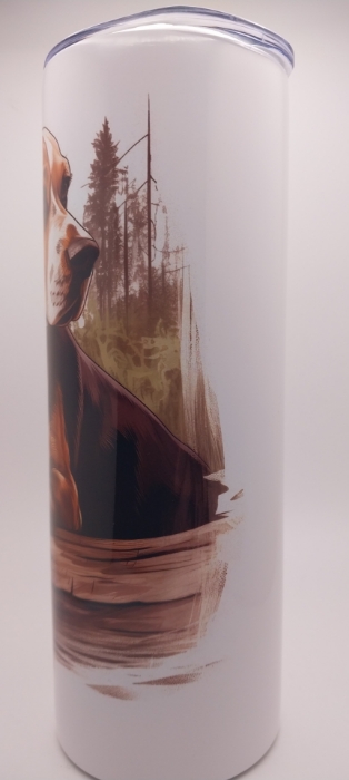 Picture of Beagle on Log Tumbler