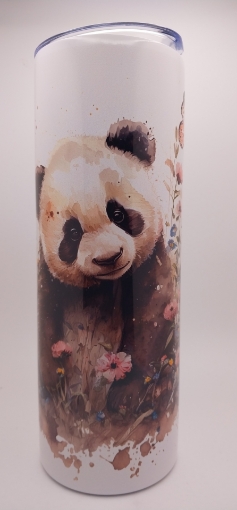 Picture of Panda and Butterflies Tumbler