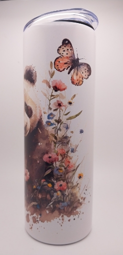 Picture of Panda and Butterflies Tumbler