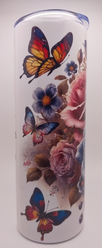 Picture of Roses and Butterflies Tumbler