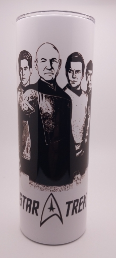 Picture of Captains of Discovery and Enterprise (Star Trek) Tumbler
