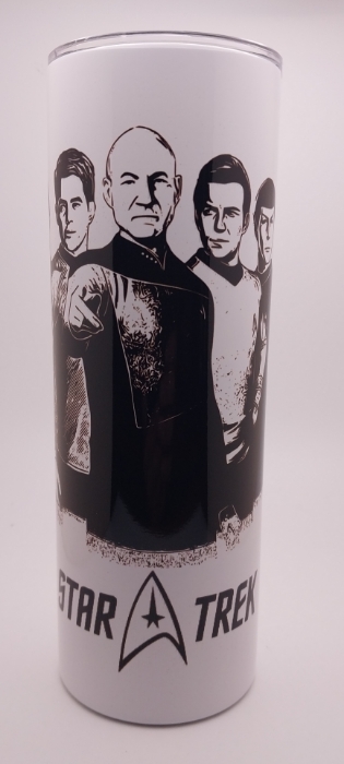Picture of Captains of Discovery and Enterprise (Star Trek) Tumbler