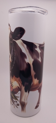 Picture of Cow with Flowers  Tumbler