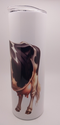 Picture of Cow with Flowers  Tumbler
