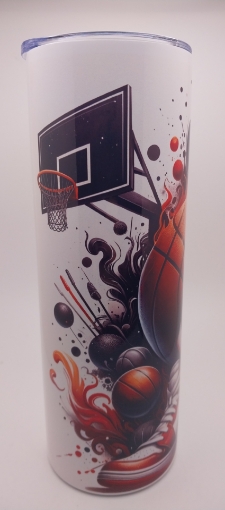 Picture of Basketball on Fire with Sneakers (Tumbler)
