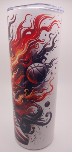 Picture of Basketball on Fire with Sneakers (Tumbler)
