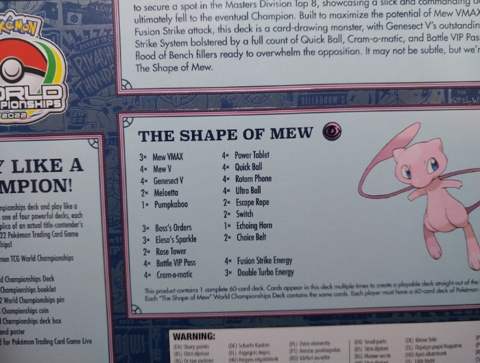 Picture of Pokemon - London 2022 Championship (The Shape of MEW Deck)