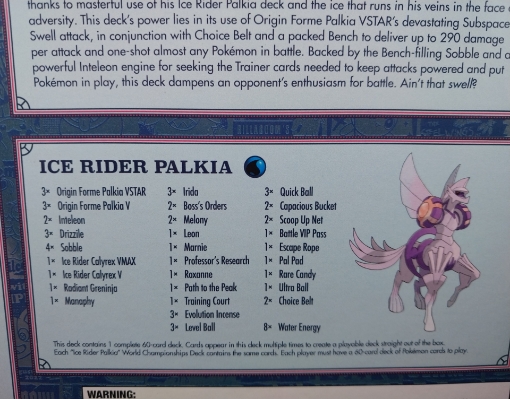 Picture of Pokemon - London 2022 Championship (Ice Rider Palkia Deck)