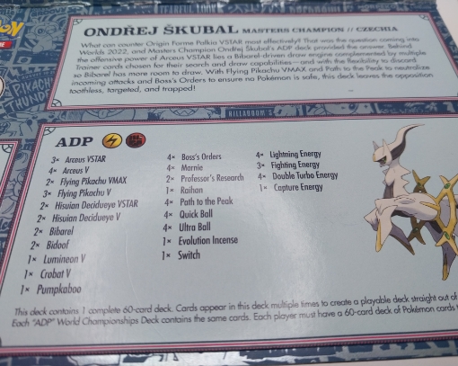 Picture of Pokemon - London 2022 Championship (ADP  Deck)